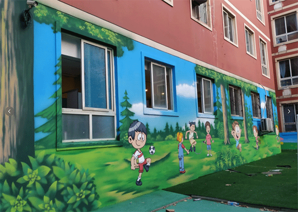 幼兒園墻噴繪如何做？
